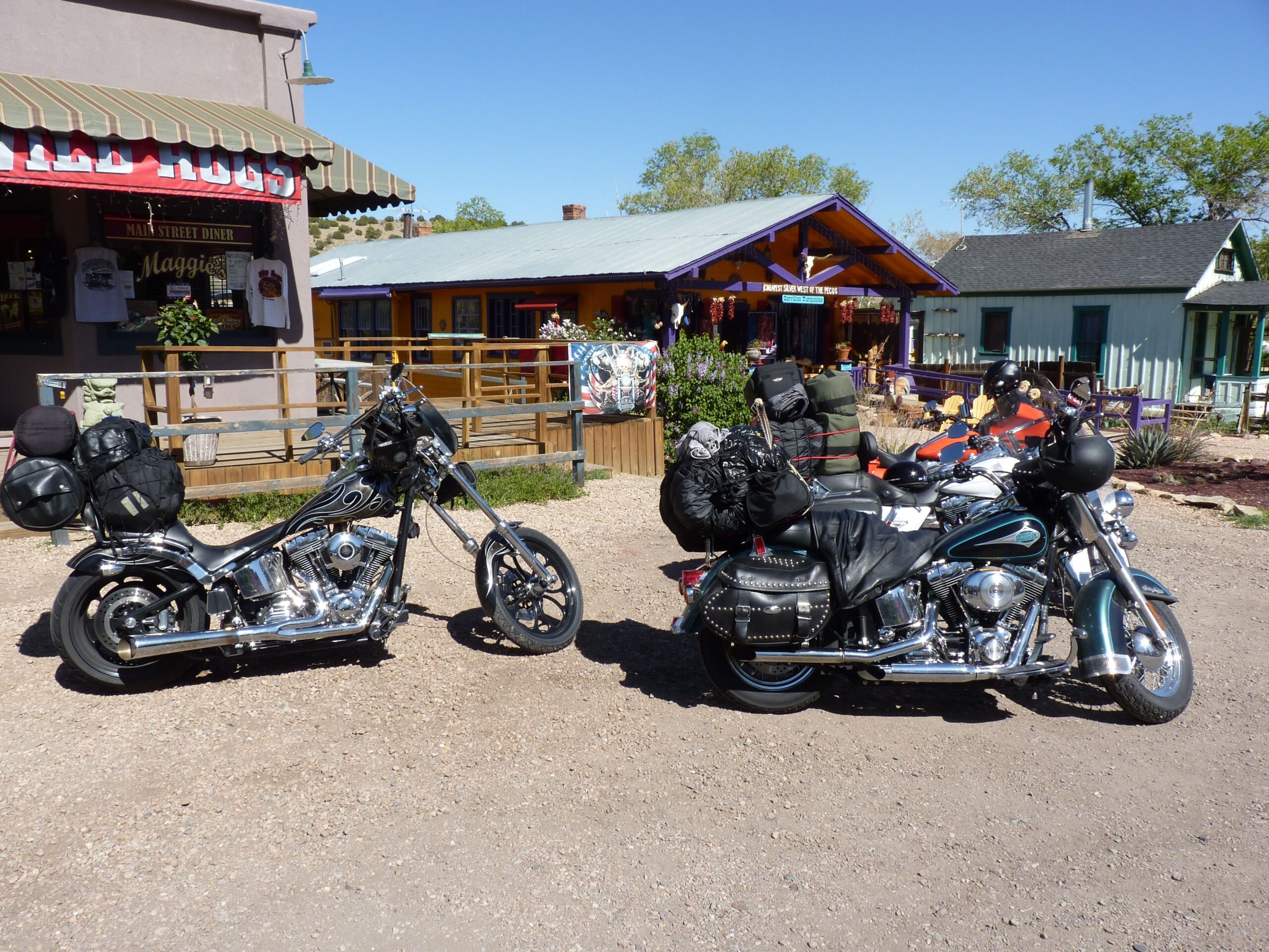 Rencontre avec un groupe de motards lors d'un voyage accompagné au Nouveau-Mexique